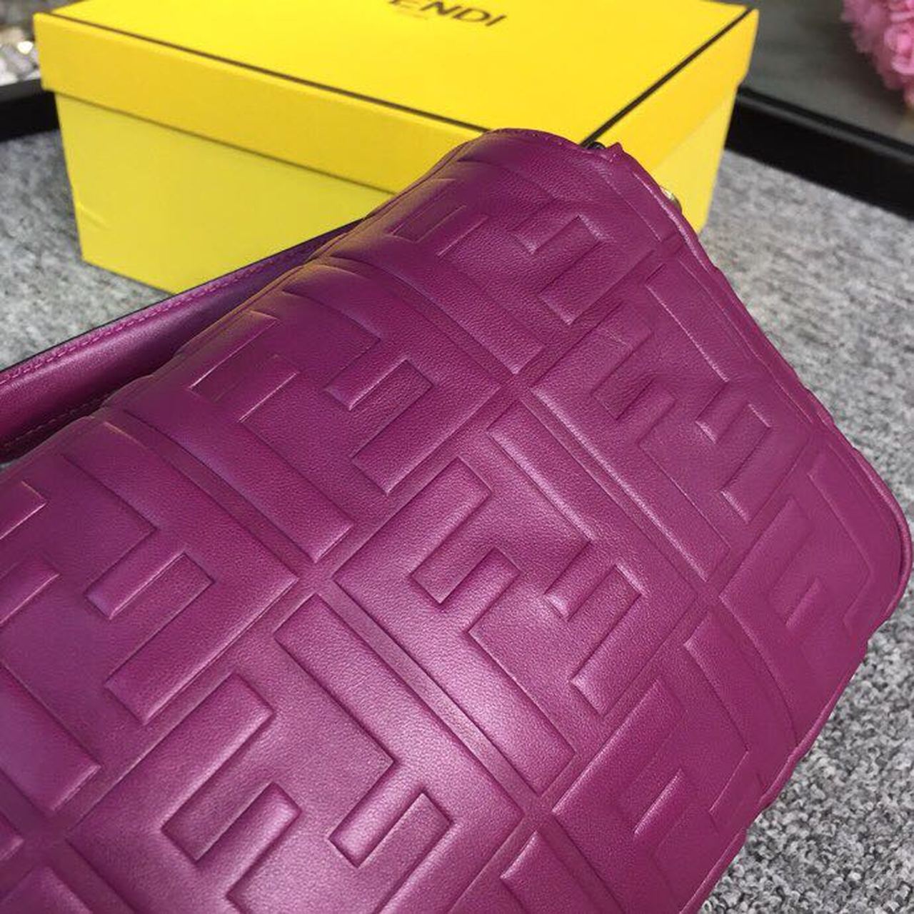 Top QualityTop Quality Baguette Nappa Purple For Women, Women’s Handbags, Shoulder And Crossbody Bags 10in/27cm FF 8BR600