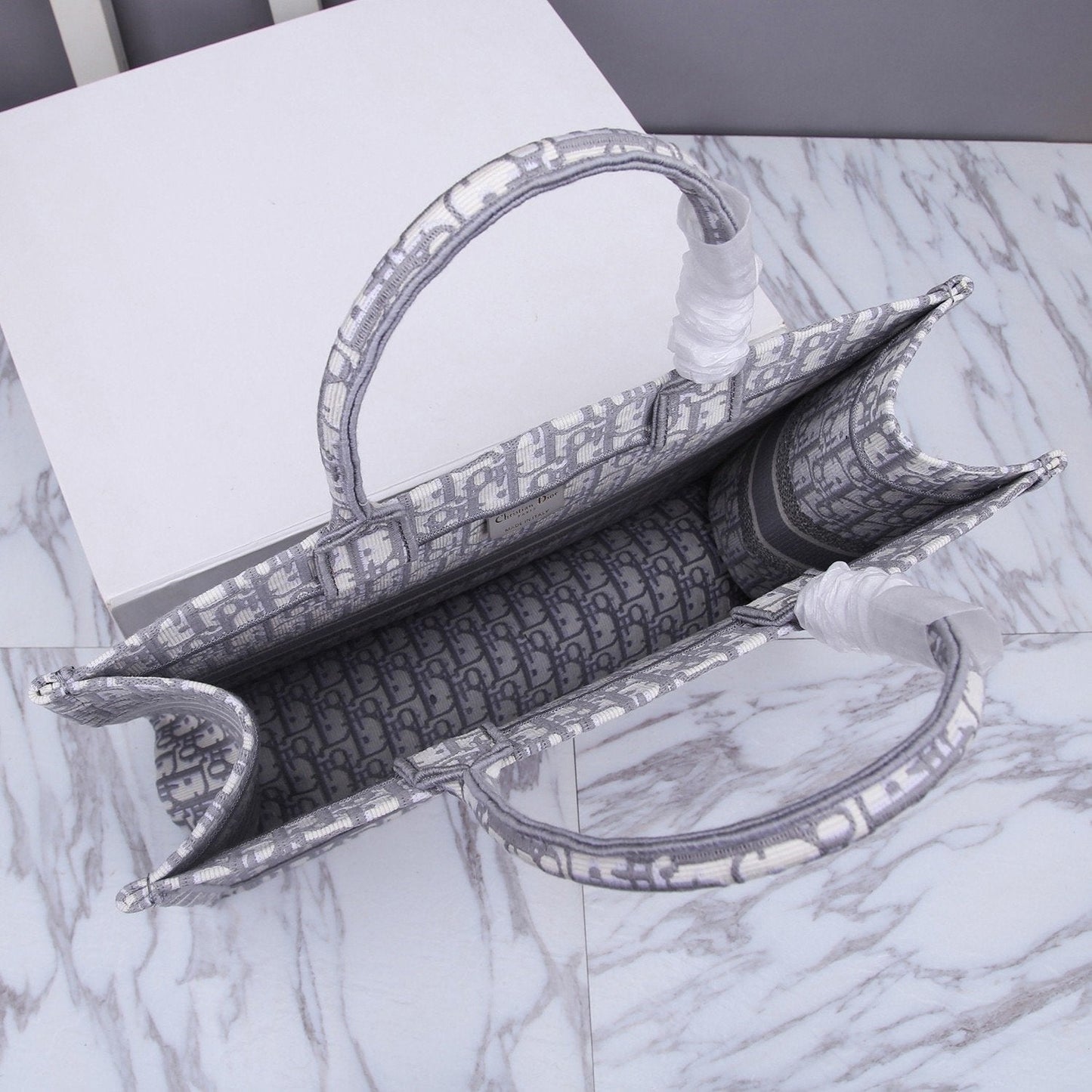 Top Quality Large Book Tote Gray, For Women, Womens Handbags 16.5in/42cm CD M1286ZRIW_M932