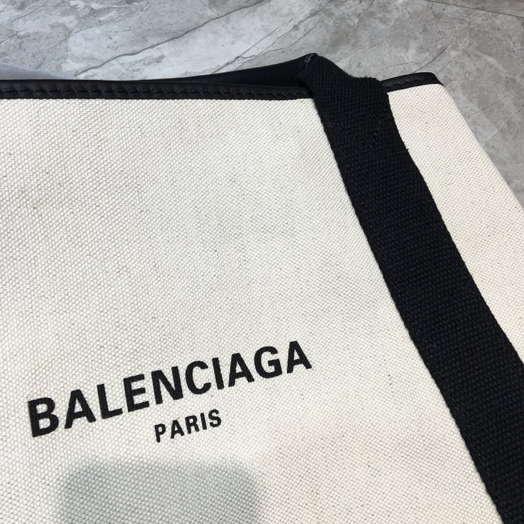 Balen Navy MeTop Qualityum Cabas Tote Bag In Black, For Women,  Bags 14.1in/36cm 5812922HH3N9260