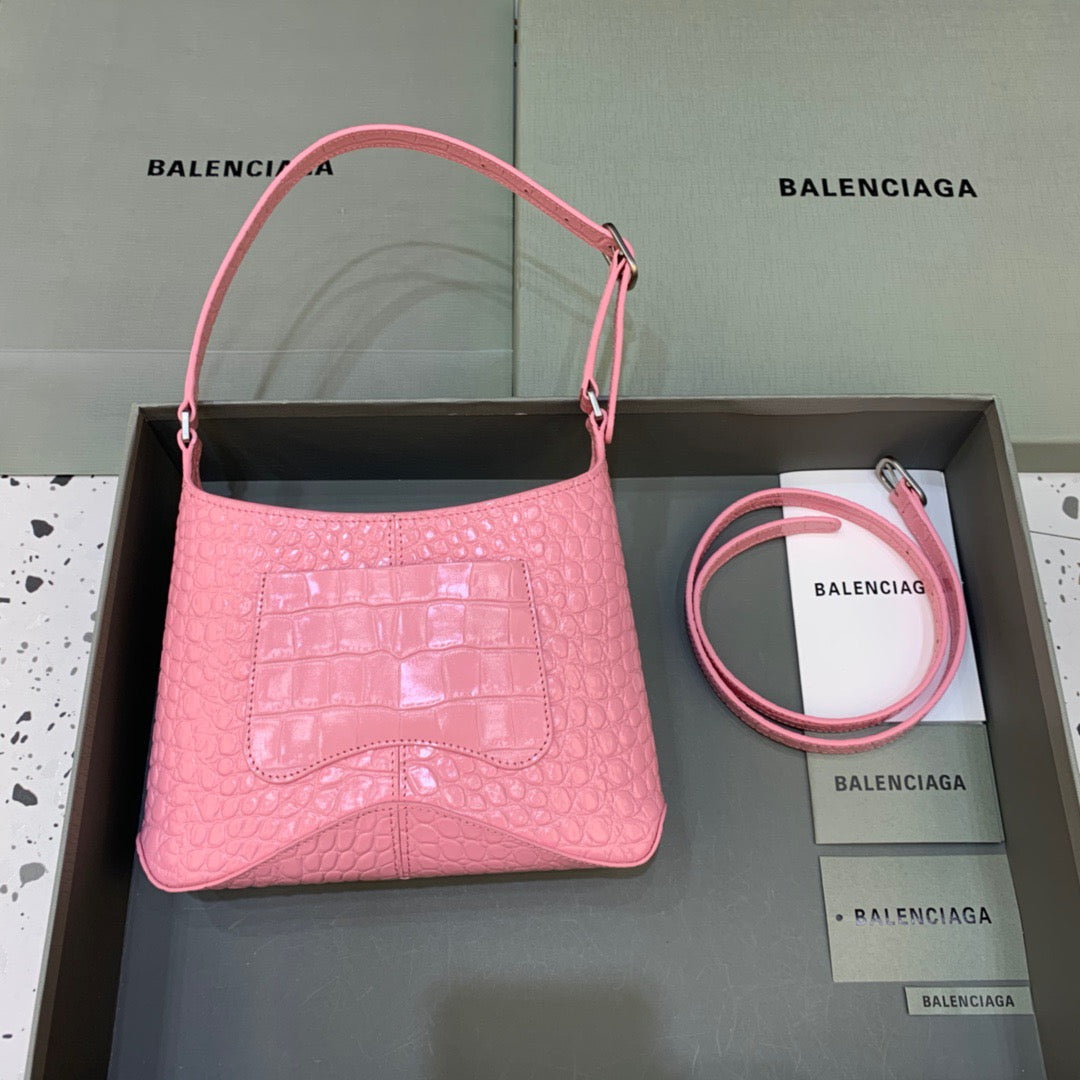 Top Quality XX Small Hobo Bag In Pink, For Women,  Bags 7.8in/20cm