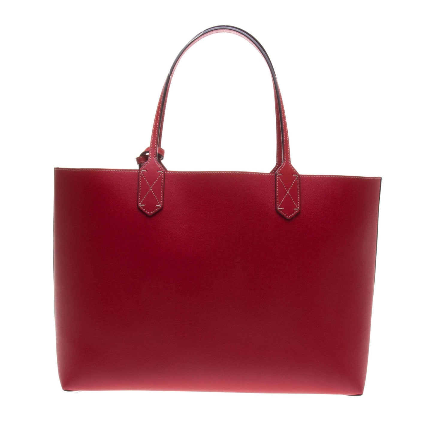Gucci 368568 Red Leather / Ebony GG Supreme Canvas Reversible Large Tote Bag