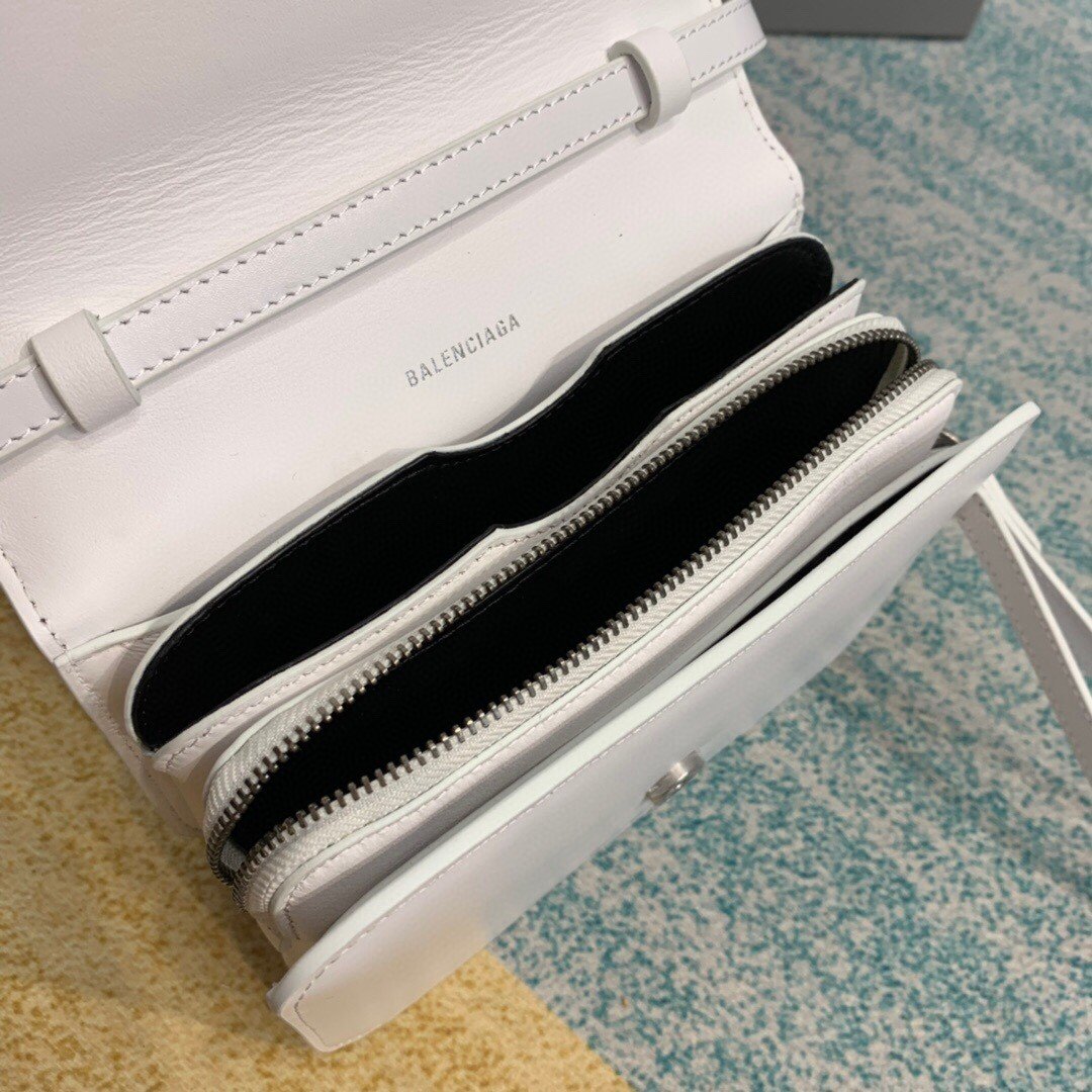 Top Quality Bolso Bandolera B In White, For Women,  Bags 7in/18cm