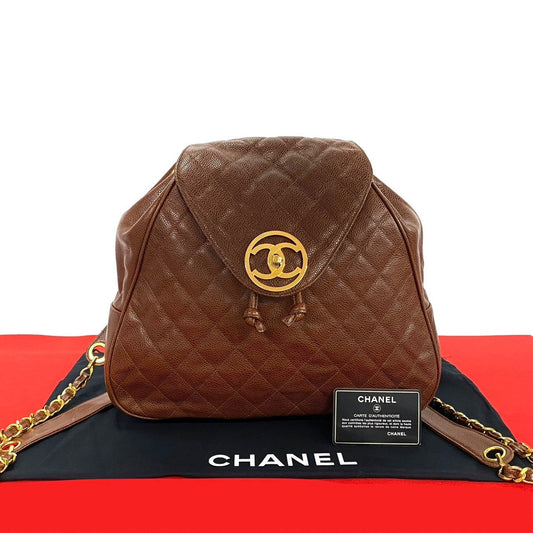 Chanel Matelasse Caviar Leather Backpack