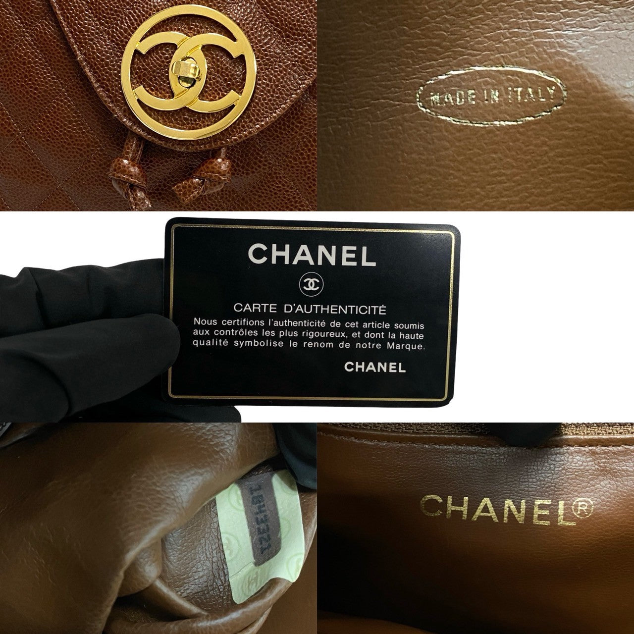 Chanel Matelasse Caviar Leather Backpack