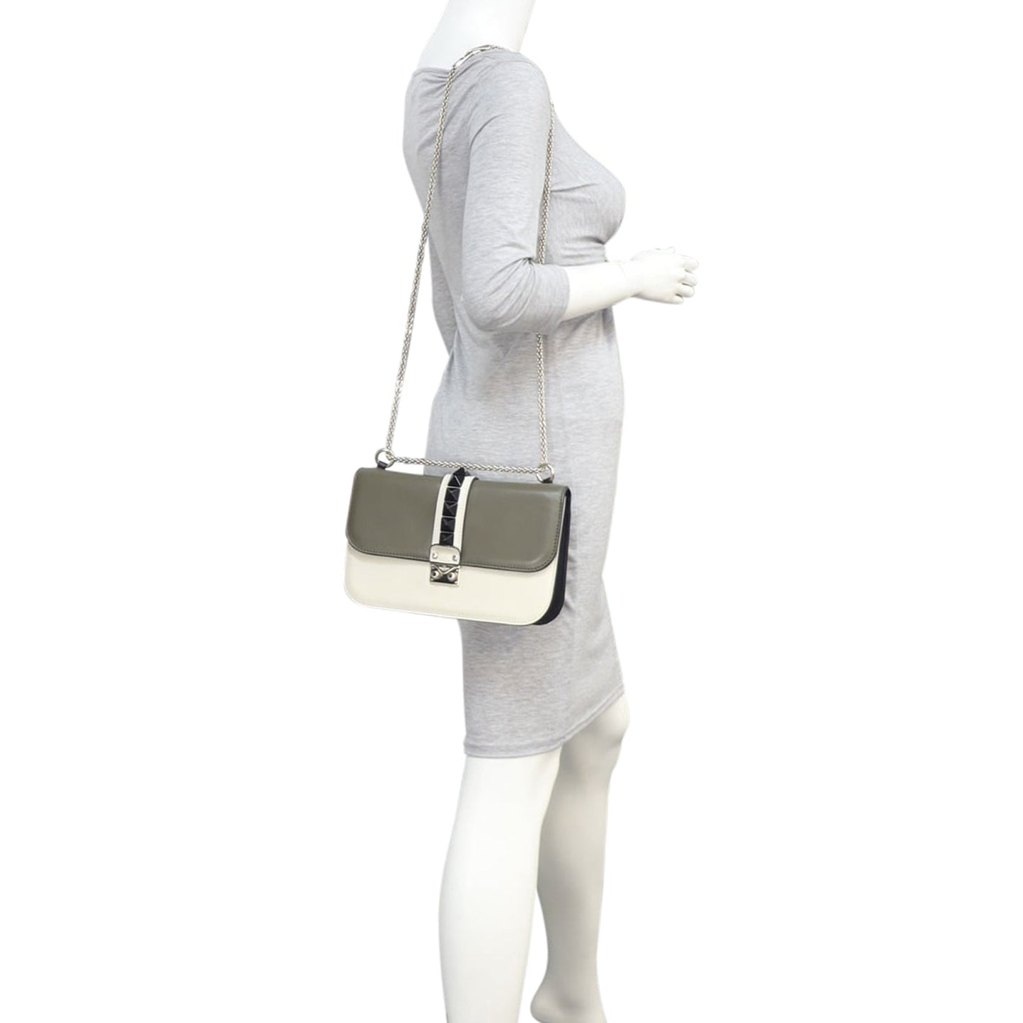 Valentino Glam Lock Medium Shoulder Bag