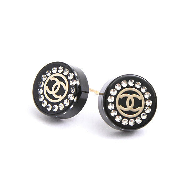 Chanel Coco Mark Round Earrings