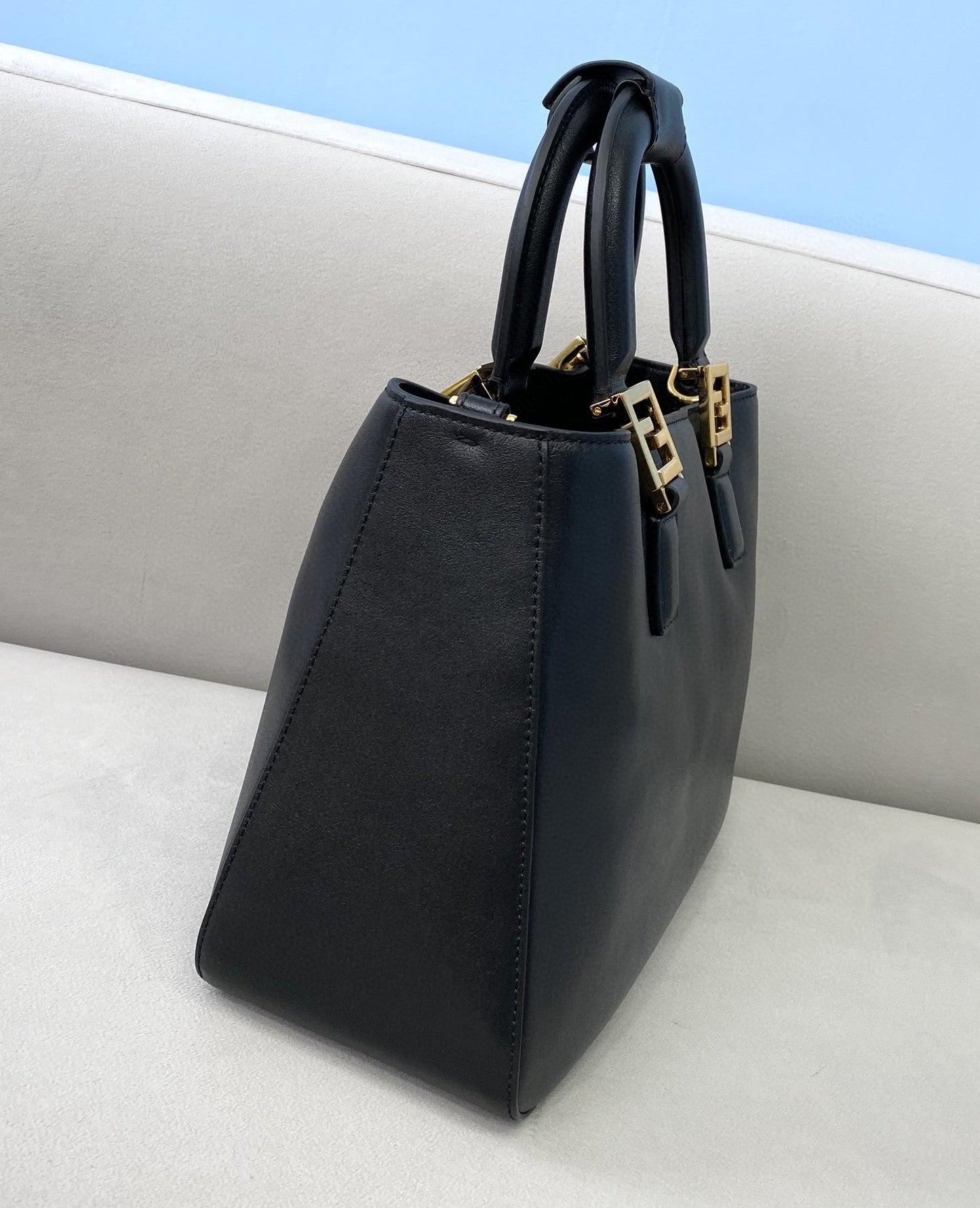 Top QualityTop Quality Small FF Tote Shoulder Black Bag For Woman 30cm/12in
