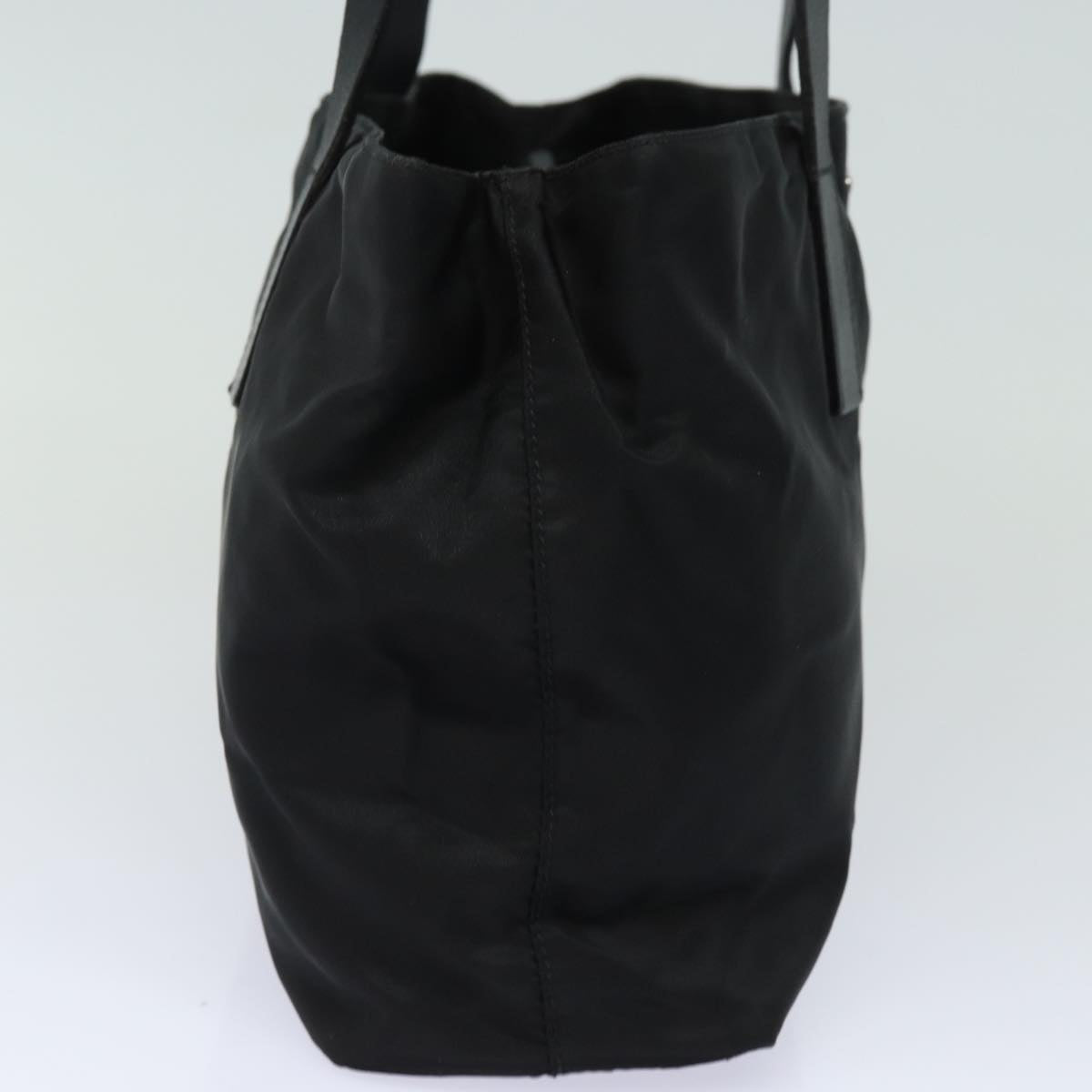 PRADA Tote Bag Nylon Black Auth 79362