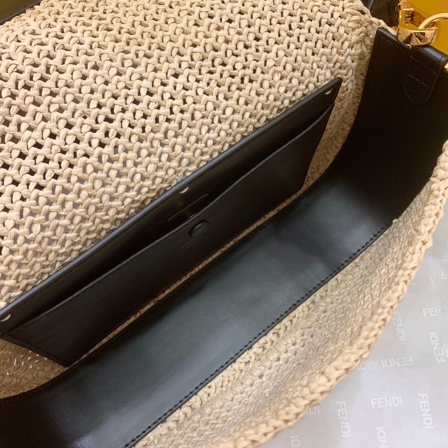 Top QualityTop Quality Baguette Woven Straw Black For Women, Women’s Handbags, Shoulder And Crossbody Bags 10in/26cm FF