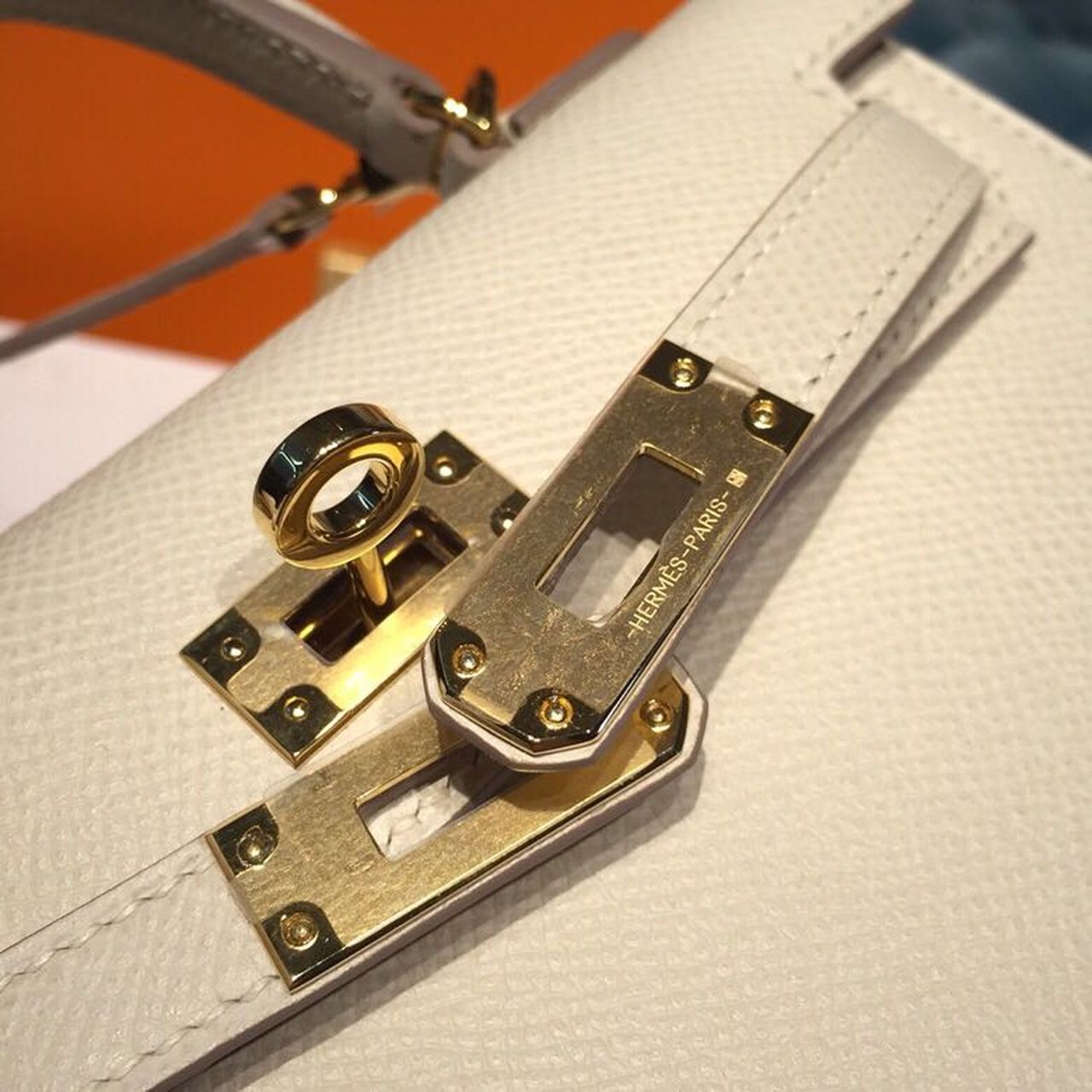 Top Quality Mini Kelly Craie For Women Gold-Toned Hardware 7.5in/19cm