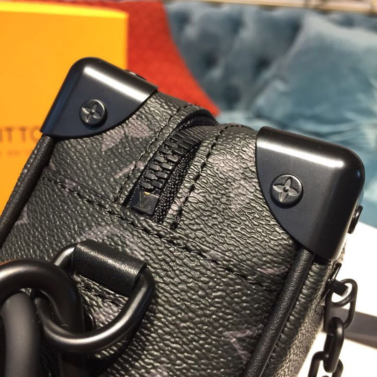 Top Quality Mini Soft Trunk Monogram Eclipse Canvas By Virgil Abloh For Men, Bags 7.3in/18.5cm Top Quality M44735