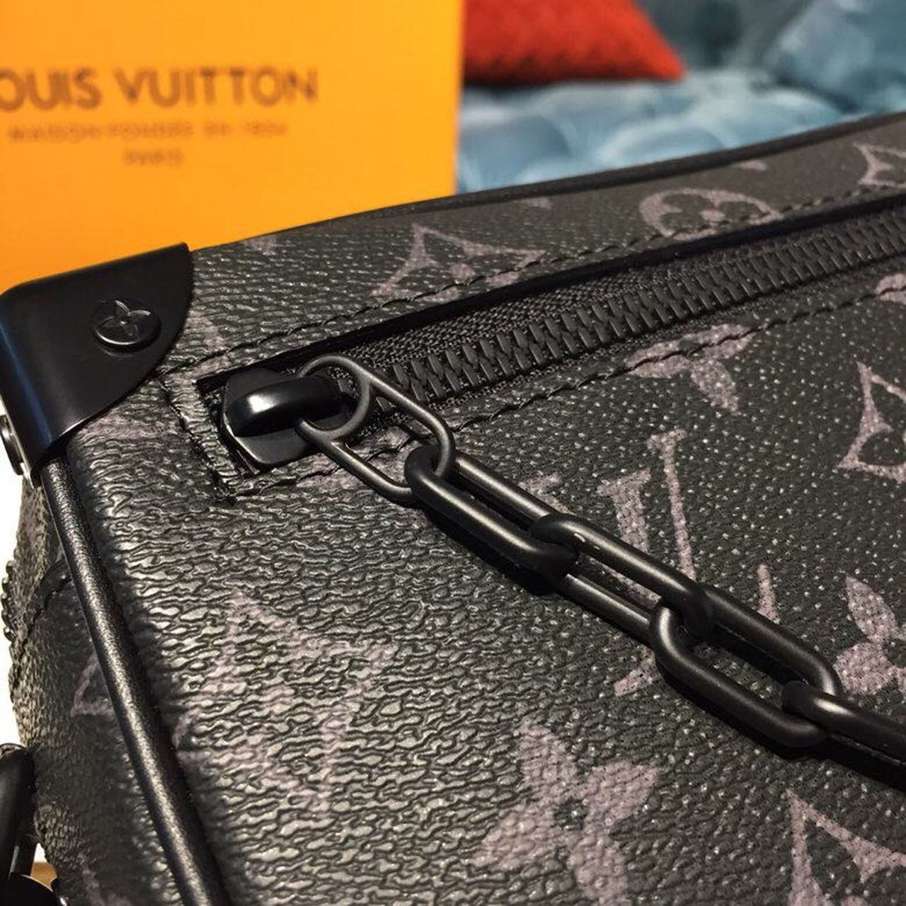 Top Quality Mini Soft Trunk Monogram Eclipse Canvas By Virgil Abloh For Men, Bags 7.3in/18.5cm Top Quality M44735