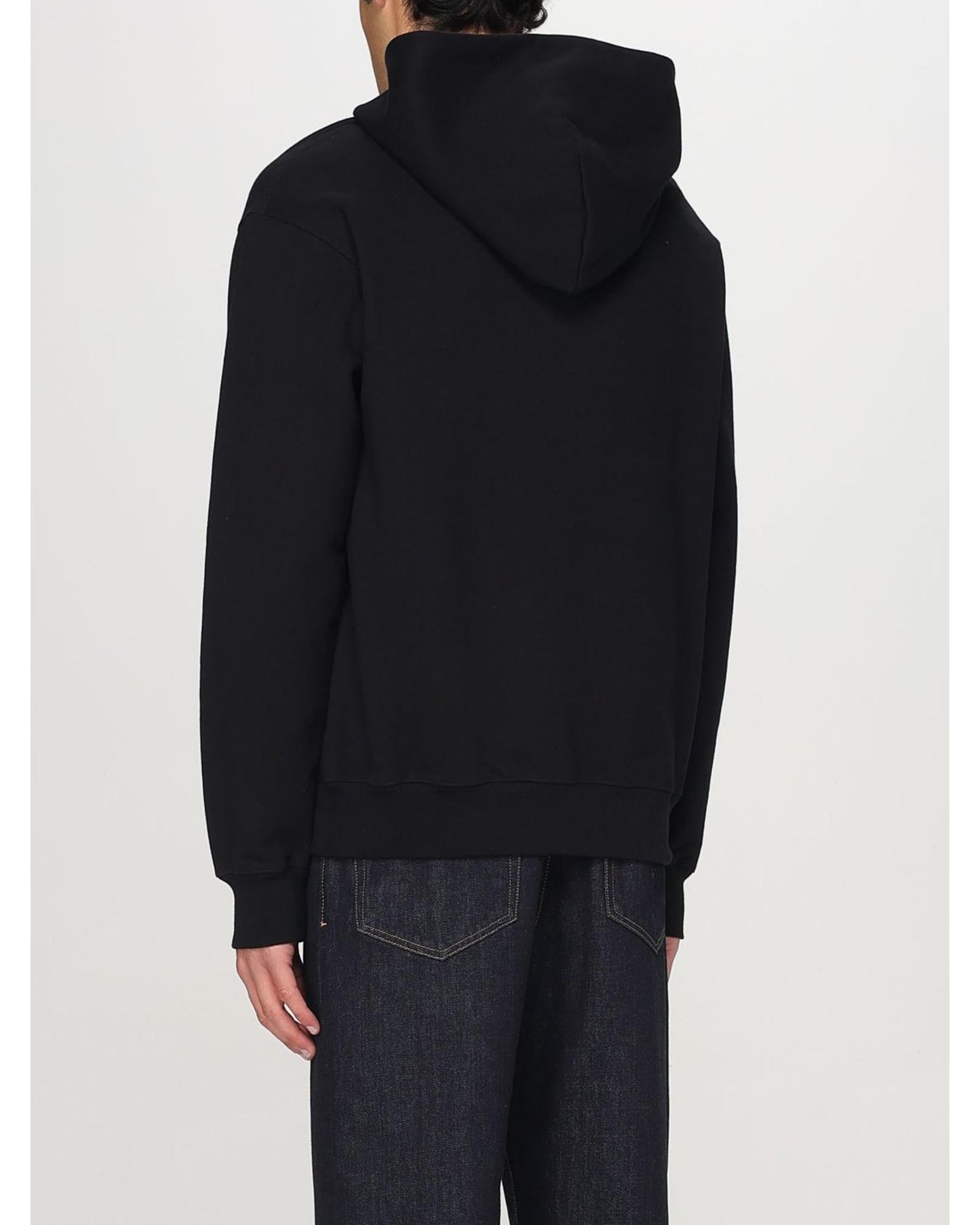 Gucci Crystal Embellished Hoodie Men Black Sweatshirts & Hoodies