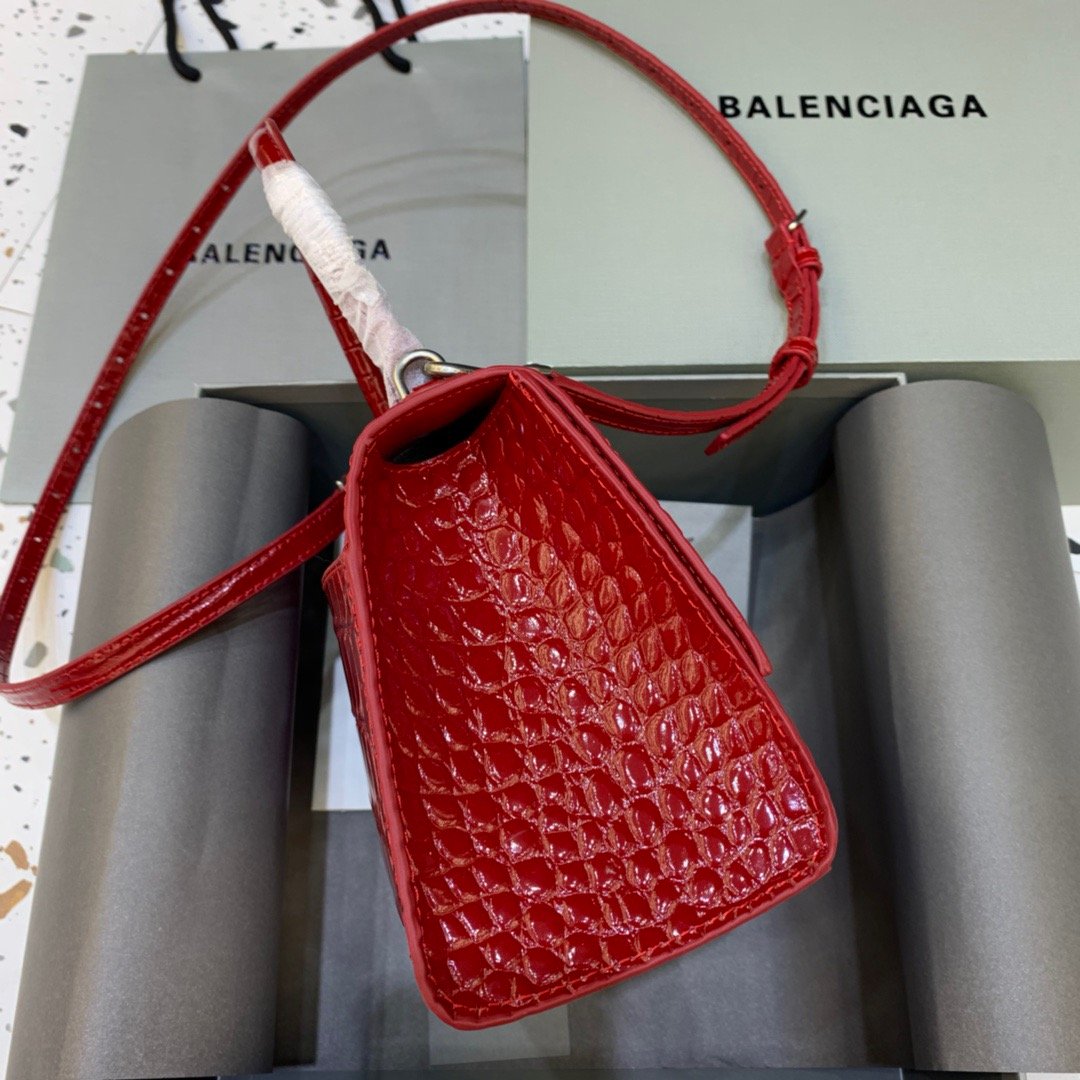 Top Quality Hourglass Small Handbag In Red, For Women,  Bags 9in/23cm