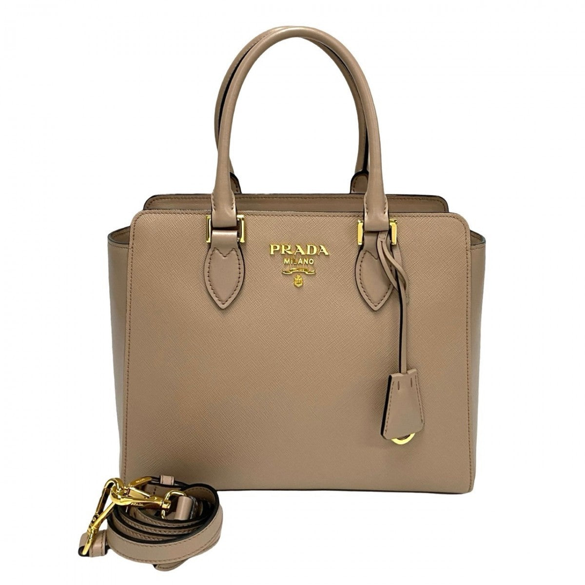 PRADA Shoulder Bag leather
