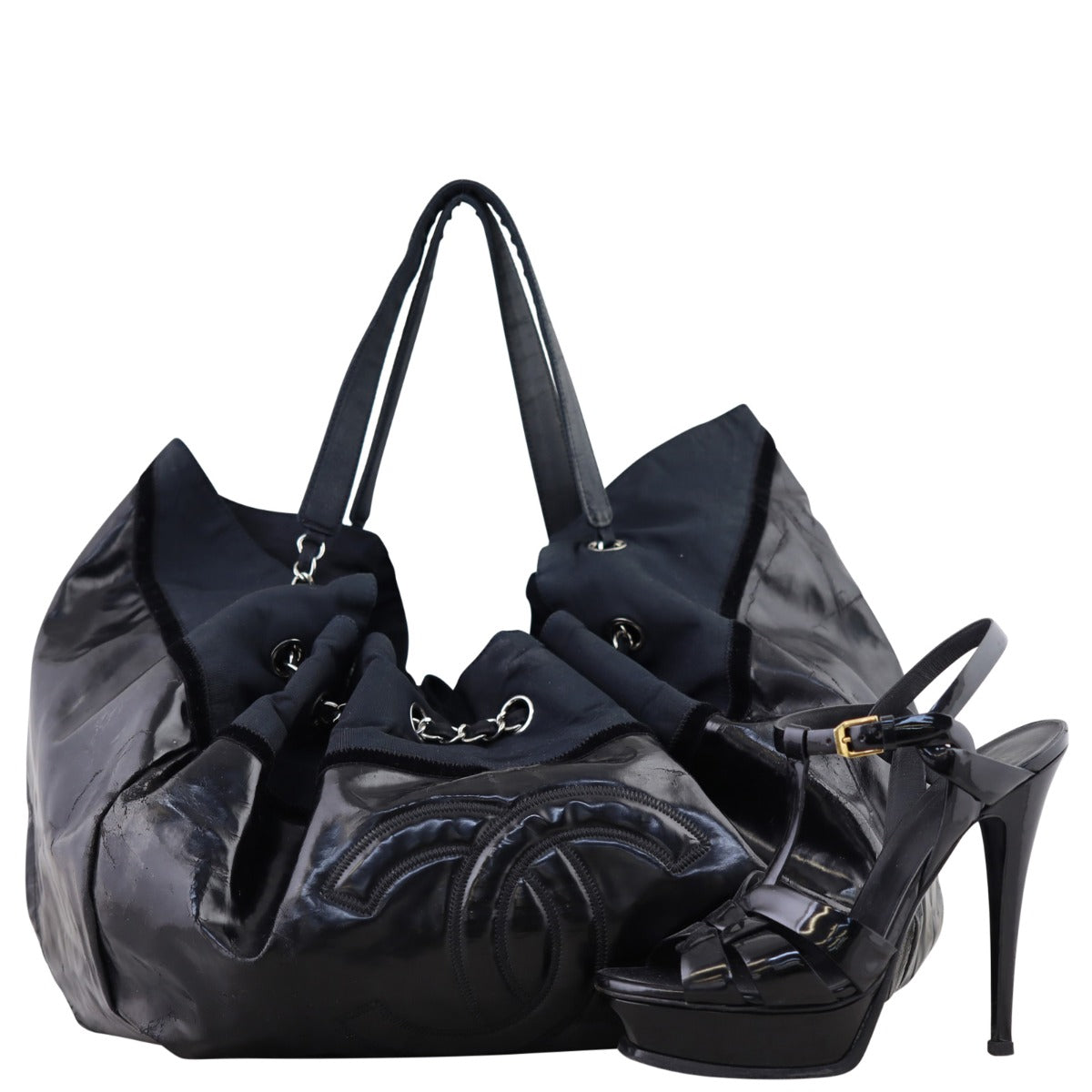 Chanel Vinyl Coco Spirit Cabas Tote