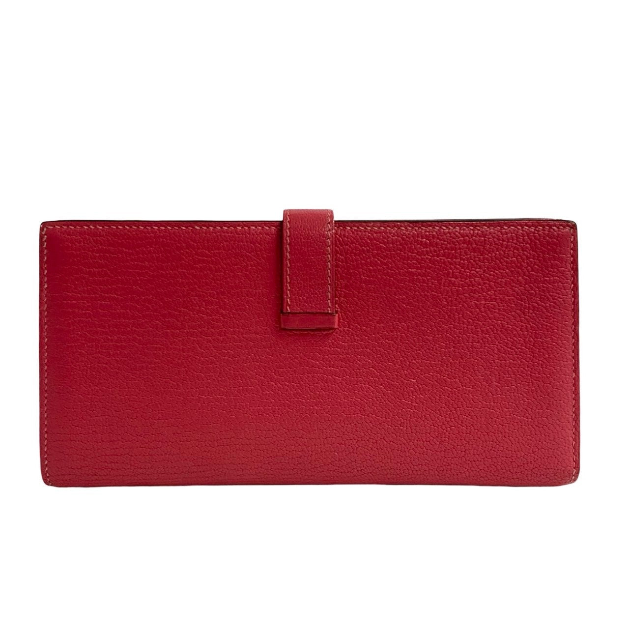 HERMES Bifold Wallet Shave pink Bane Souffle Women  d