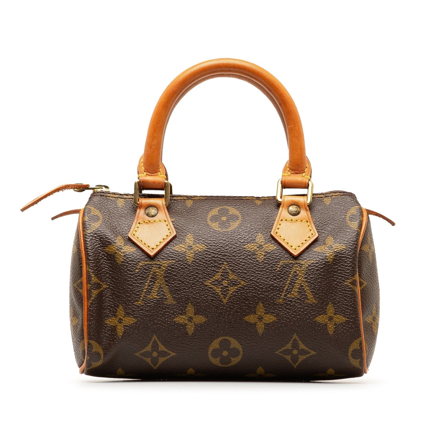 Brown Louis Vuitton Monogram Nano Speedy Bandouliere Satchel