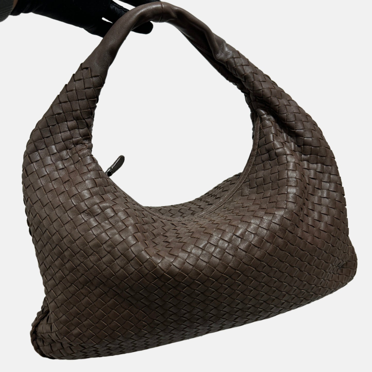 Bottega Veneta Hobo Bag Large Milk Chocolate Brown Lambskin leather 47cm