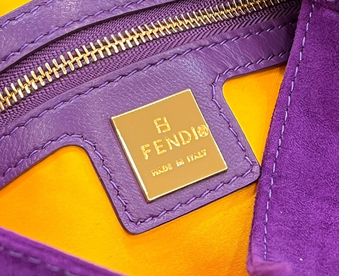 Top QualityTop Quality Baguette Purple Bag For Woman 25cm/9.5in