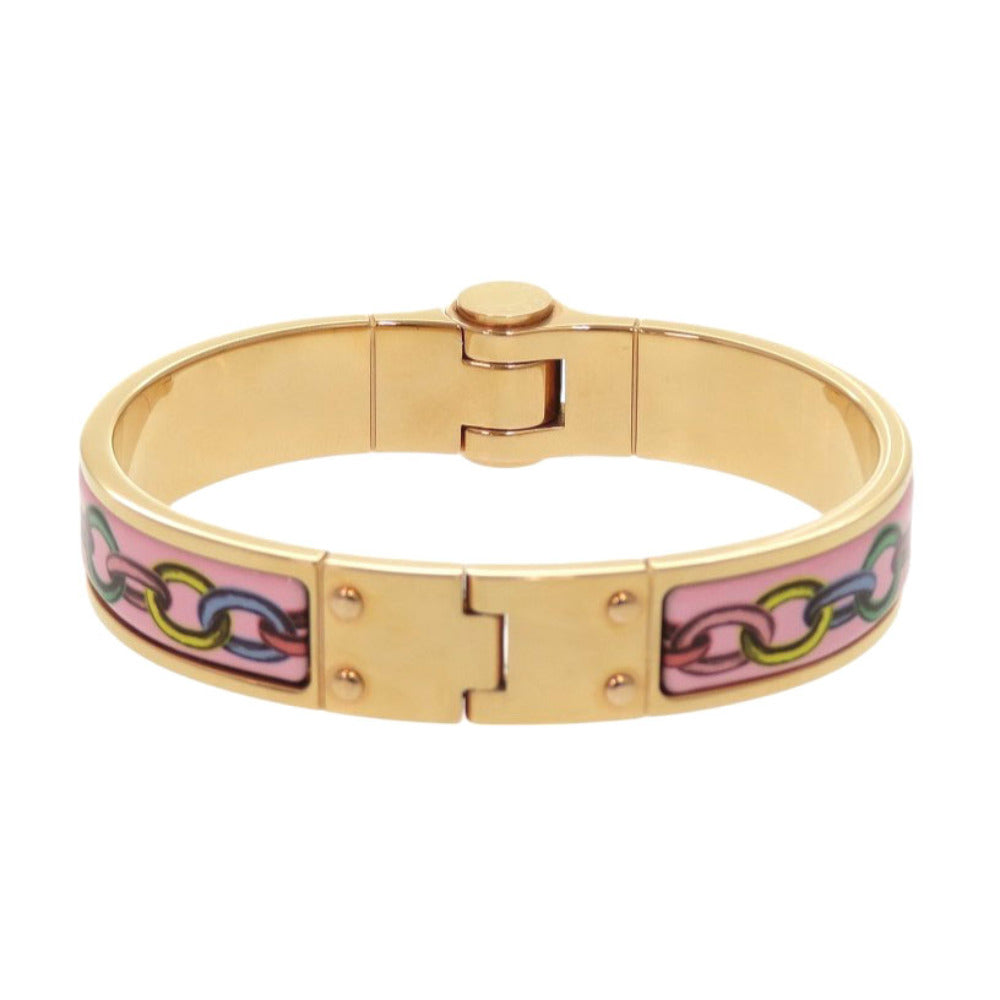 HERMES Bangle metal gold bracelet Charnier PM Women  d