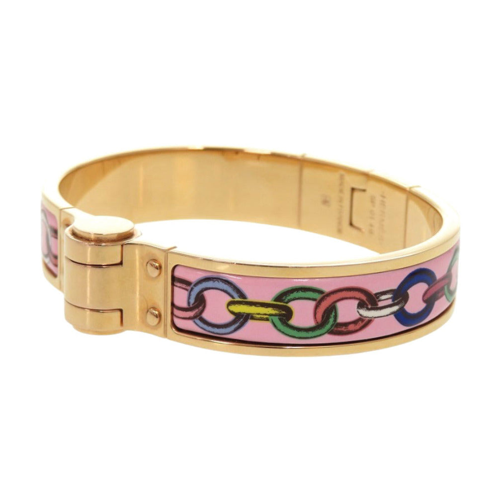HERMES Bangle metal gold bracelet Charnier PM Women  d