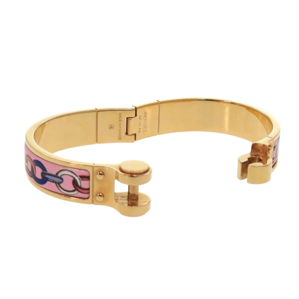 HERMES Bangle metal gold bracelet Charnier PM Women  d