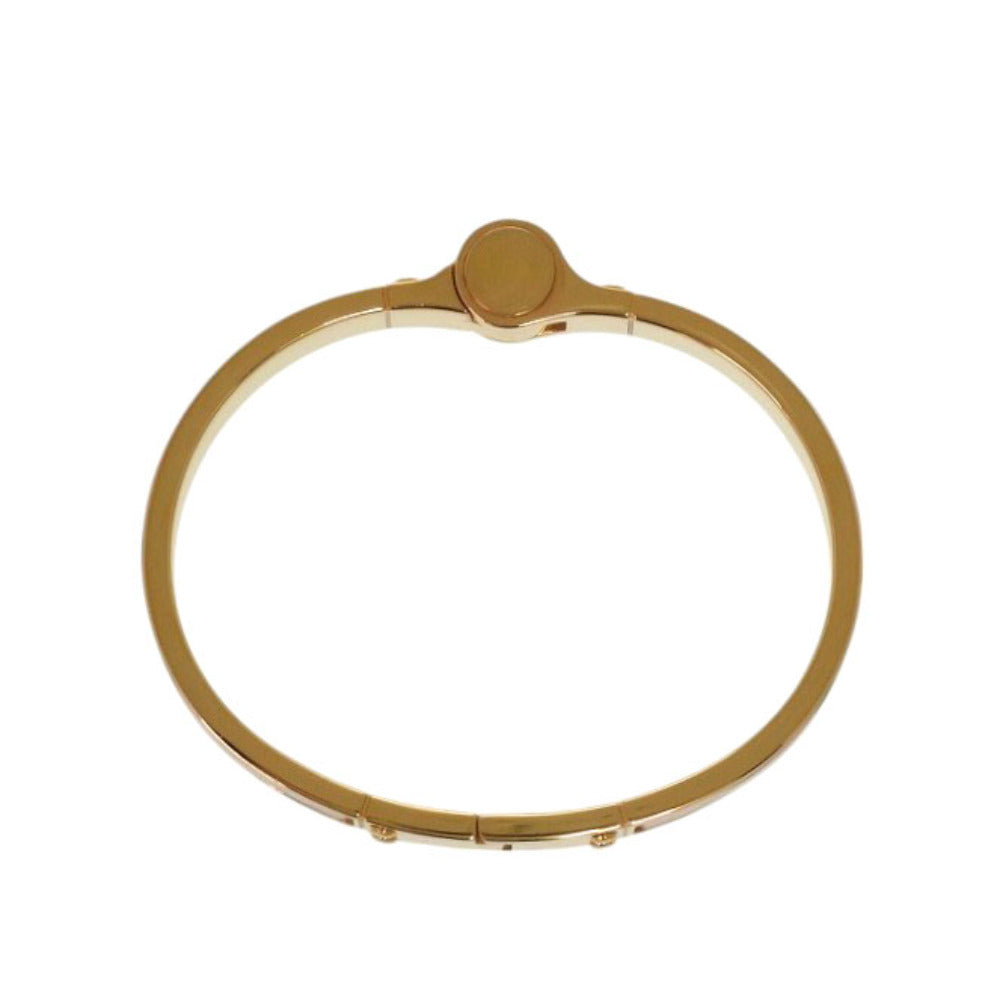 HERMES Bangle metal gold bracelet Charnier PM Women  d