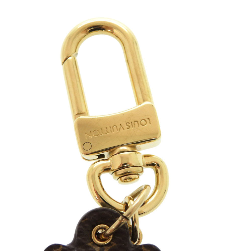 LOUIS VUITTON key ring M01563 leather white Hermine