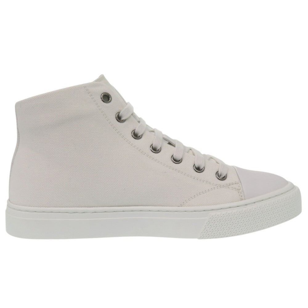HERMES sneakers 241178Z Cotton canvas white Illico embroidered patch high top Iriko Women 37  d