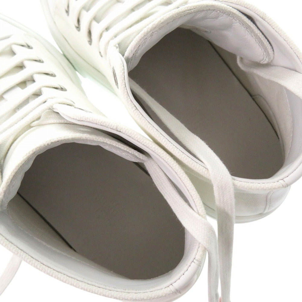 HERMES sneakers 241178Z Cotton canvas white Illico embroidered patch high top Iriko Women 37  d