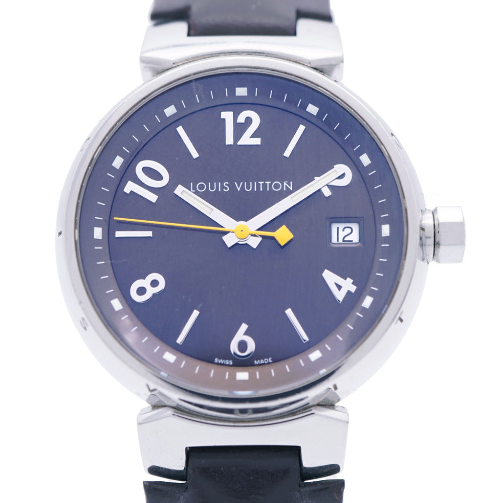 LOUIS VUITTON Watches Quartz Q1311 Stainless Steel , Leather Brown Quartz Tambour Brown dial Women