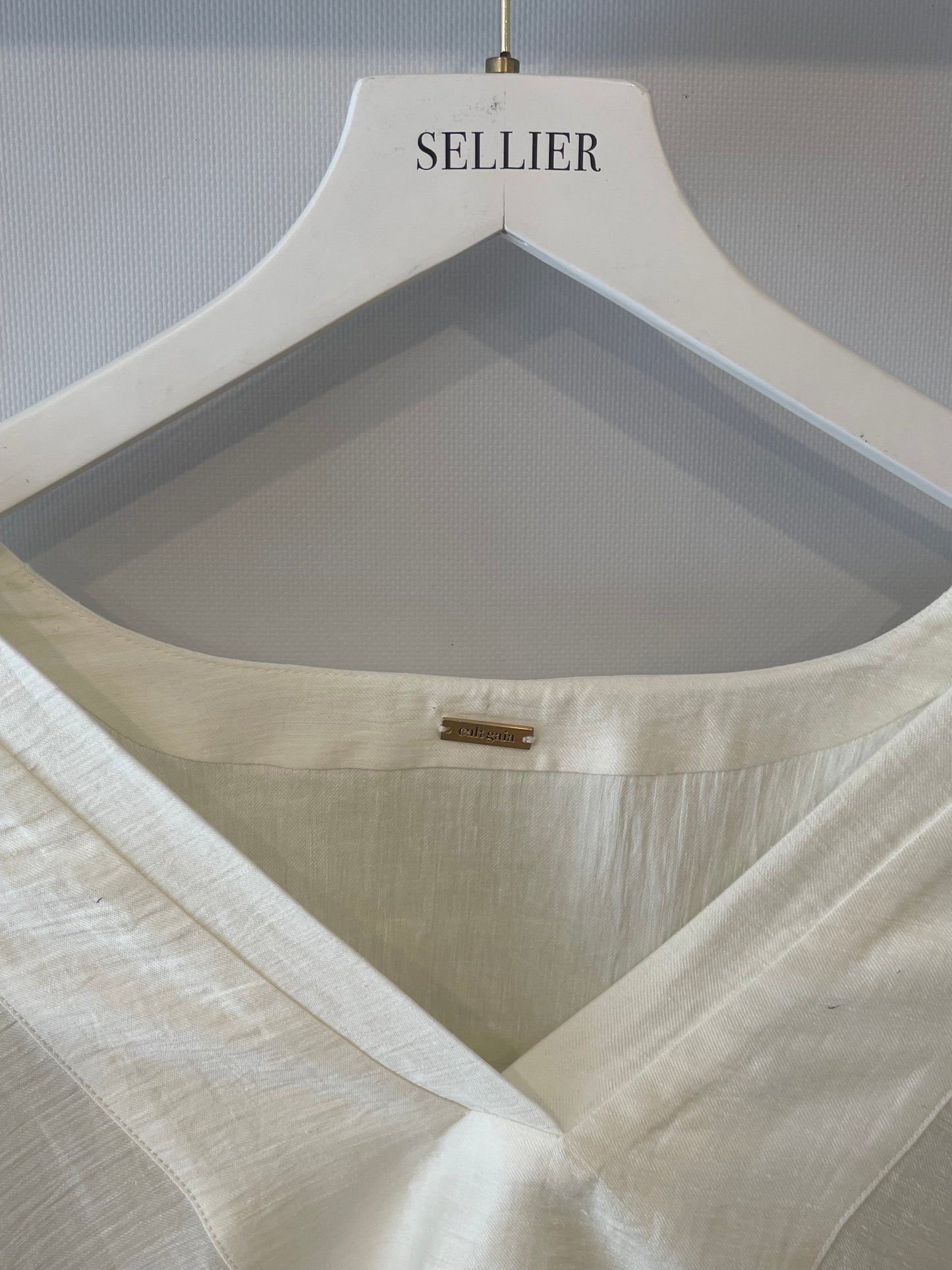 Cult Gaia White Linen Long Sleeved Rishima Cover Up Dress Size XS (UK 8) RRP £410