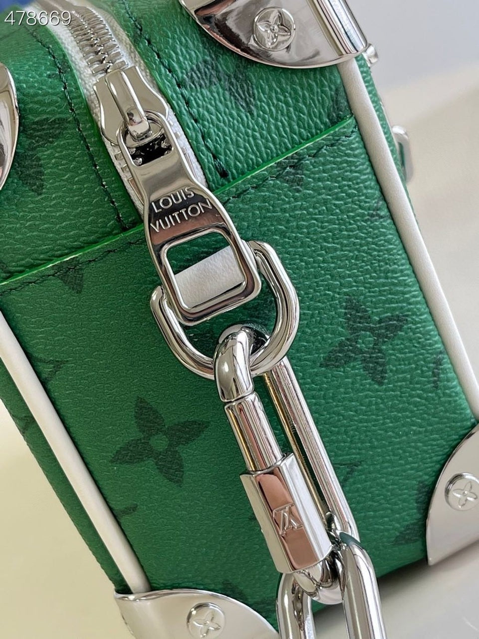Top Quality Mini Soft Trunk  Monogram Canvas Green By Virgil Abloh For Fall-Winter, Handbags, Shoulder And Crossbody Bags 7.3in/18.5cm Top Quality M80816