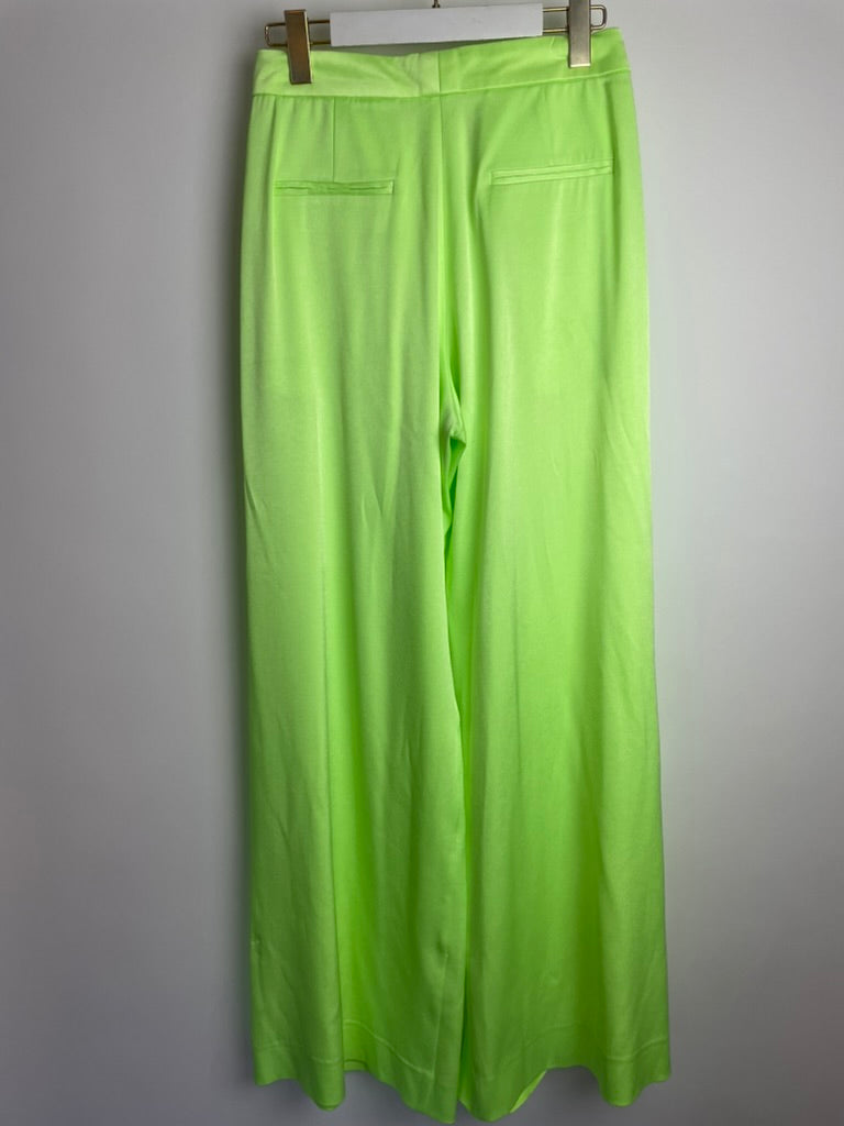Alex Perry Neon Green Blazer and Tailored Wide Leg Tro rs Set Size UK 8