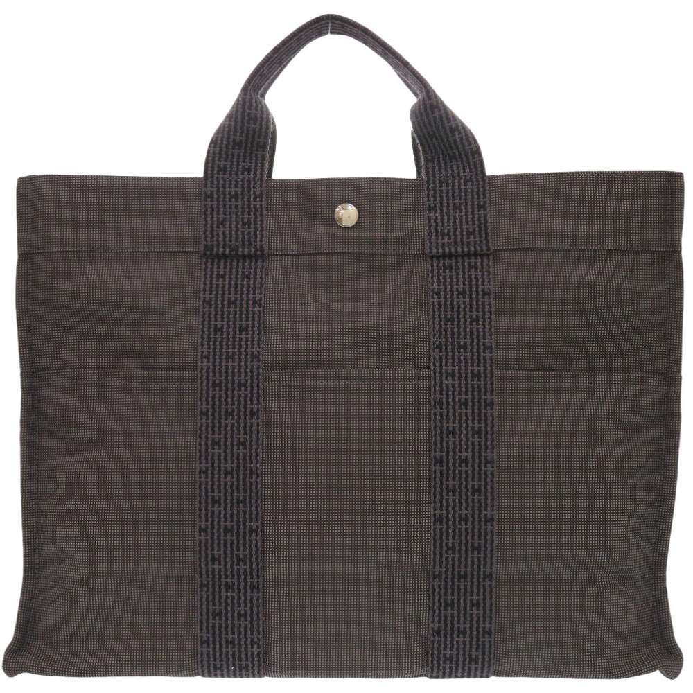 HERMES Tote Bag canvas gray Her Line Tote MM mens  d