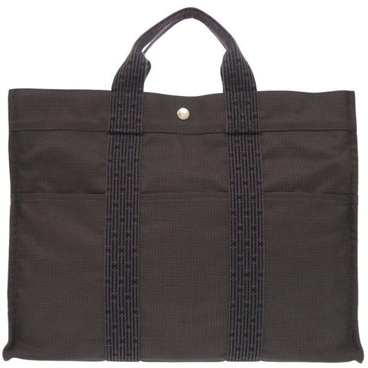 HERMES Tote Bag canvas gray Her Line Tote MM mens  d