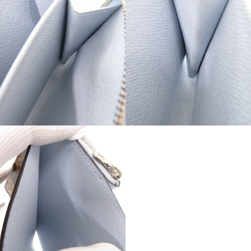 LOUIS VUITTON Bifold Wallet M11778 Monogram canvas Washed Blue Monogram Portefeuille Lou Women  d