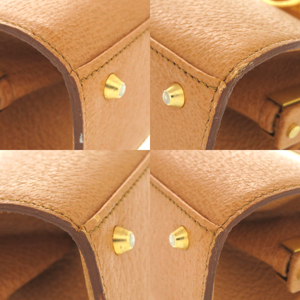 Christian Dior Handbag leather Brown   With logo Women
