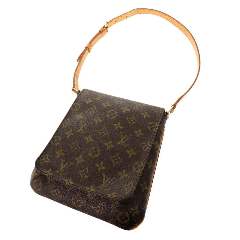 LOUIS VUITTON Shoulder Bag M51258 Monogram PVC coated canvas, leather Brown strap Monogram M tte Salsa Short Women