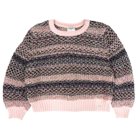 CHANEL knit P51676K06665 cotton pink Women 38