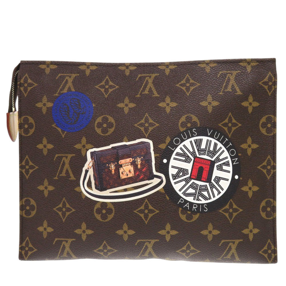 LOUIS VUITTON Clutch bag M41438 Monogram canvas Brown World Tour Monogram posh toilette