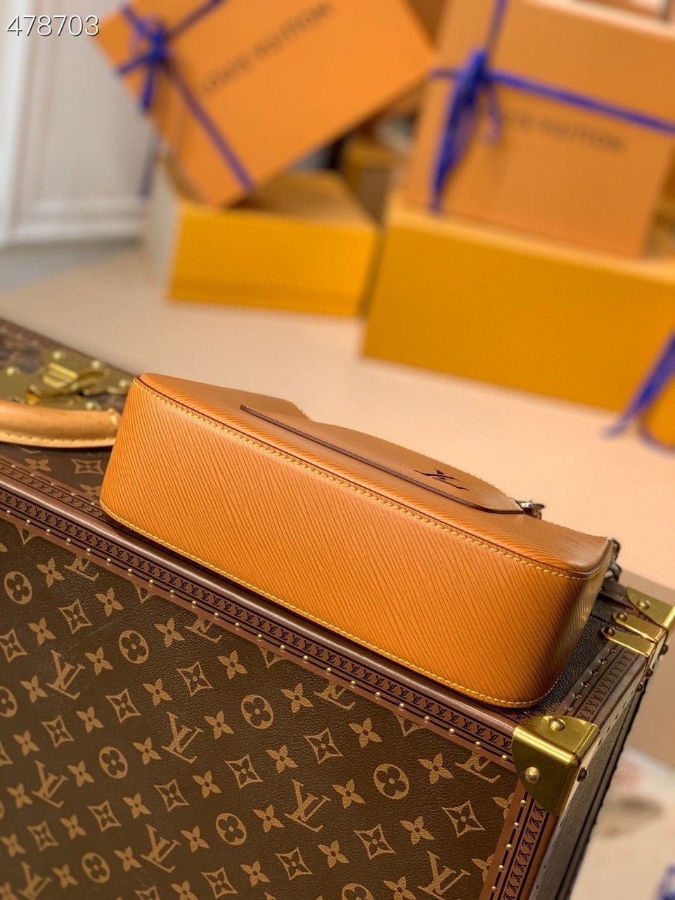 Top Quality Marelle Tote MM Gold Miel Brown For Women,  Shoulder And Crossbody Bags 11.8in/30cm Top Quality M59953