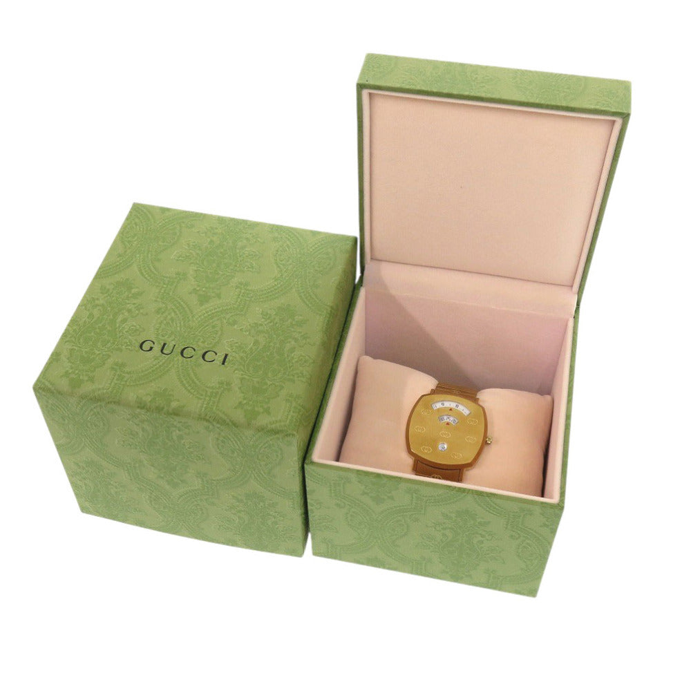 GUCCI Watches Quartz YA157403 Stainless Steel gold GRIP white dial