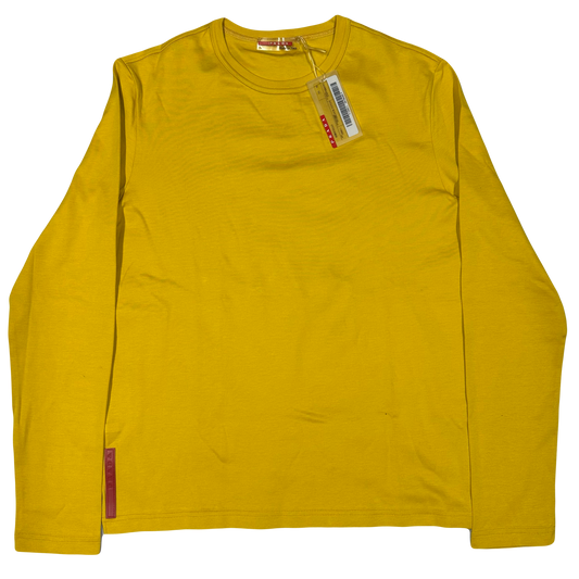 Prada Women’s Long Sleeve Shirt In Yellow ( M )