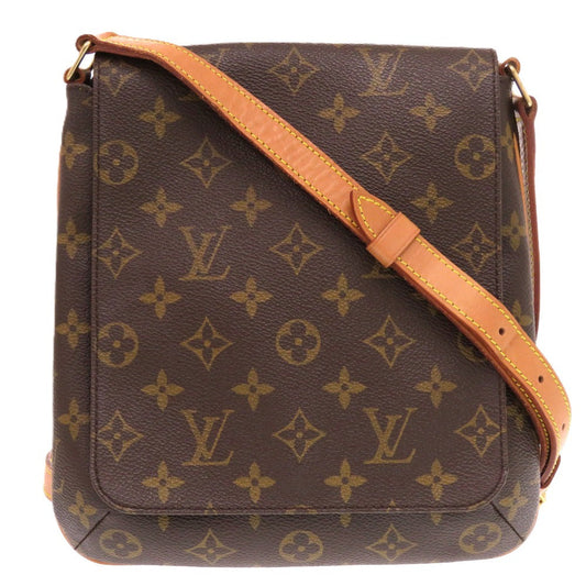 LOUIS VUITTON Shoulder Bag M51387 Monogram canvas Brown Long strap Monogram M tte Salsa Women