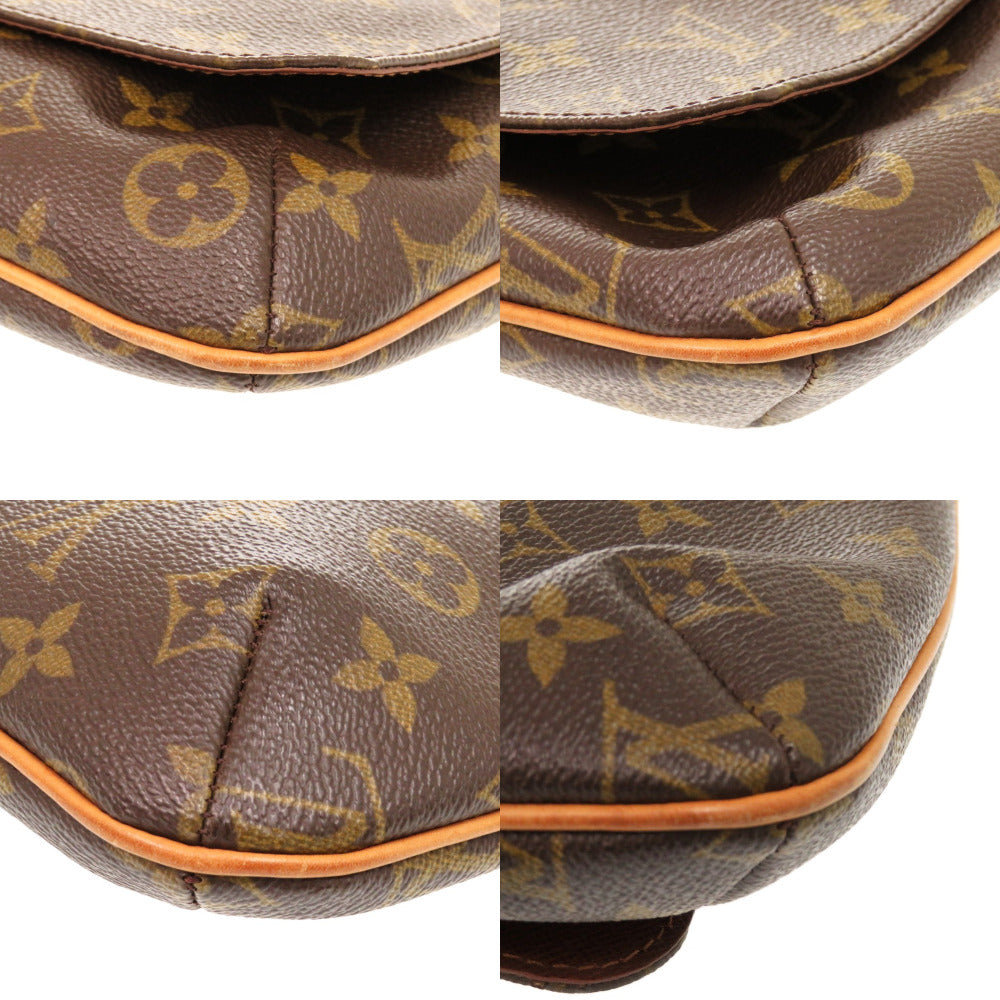 LOUIS VUITTON Shoulder Bag M51387 Monogram canvas Brown Long strap Monogram M tte Salsa Women