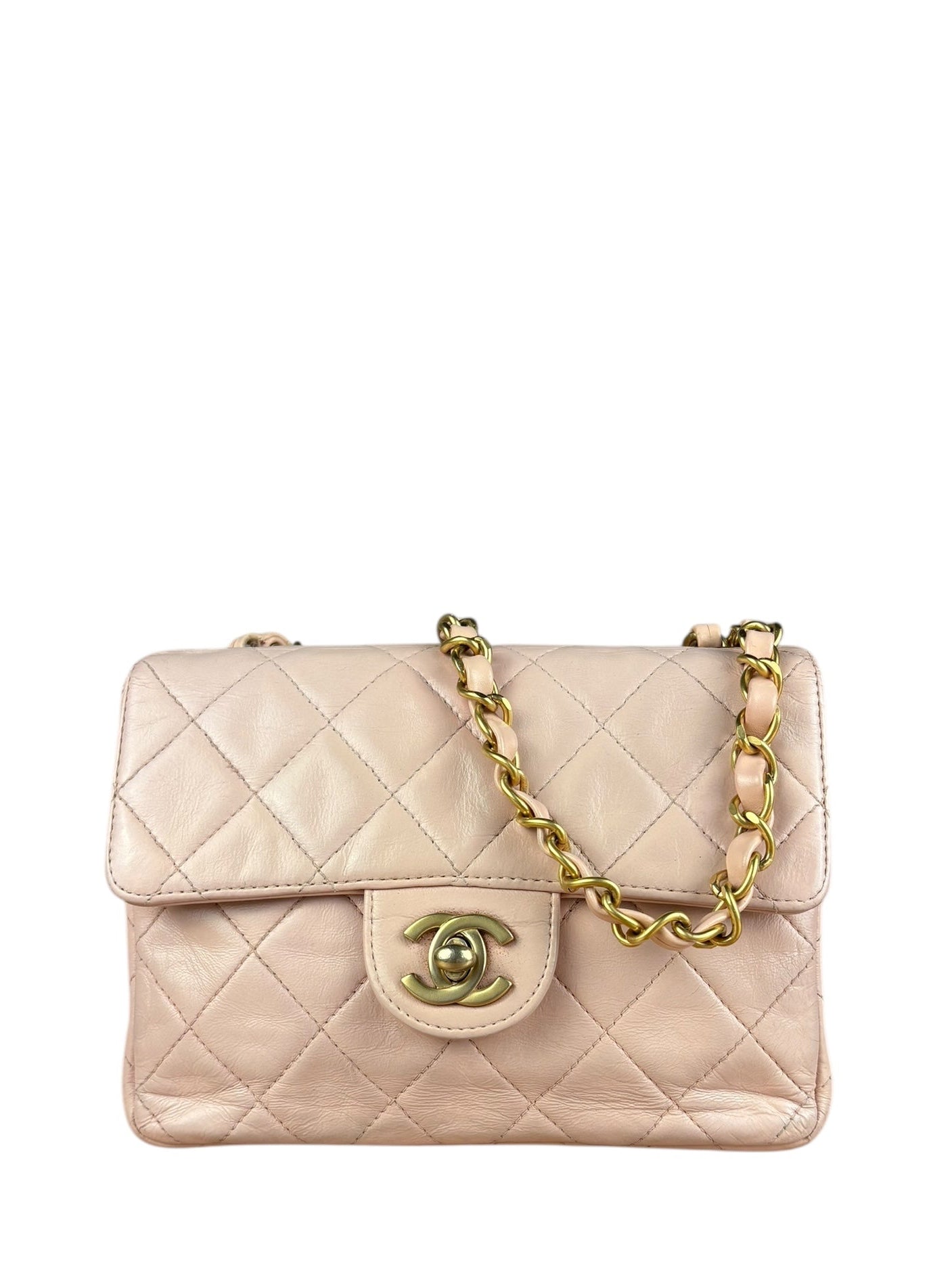 Chanel 2000 Pink Mini Square Flap Bag
