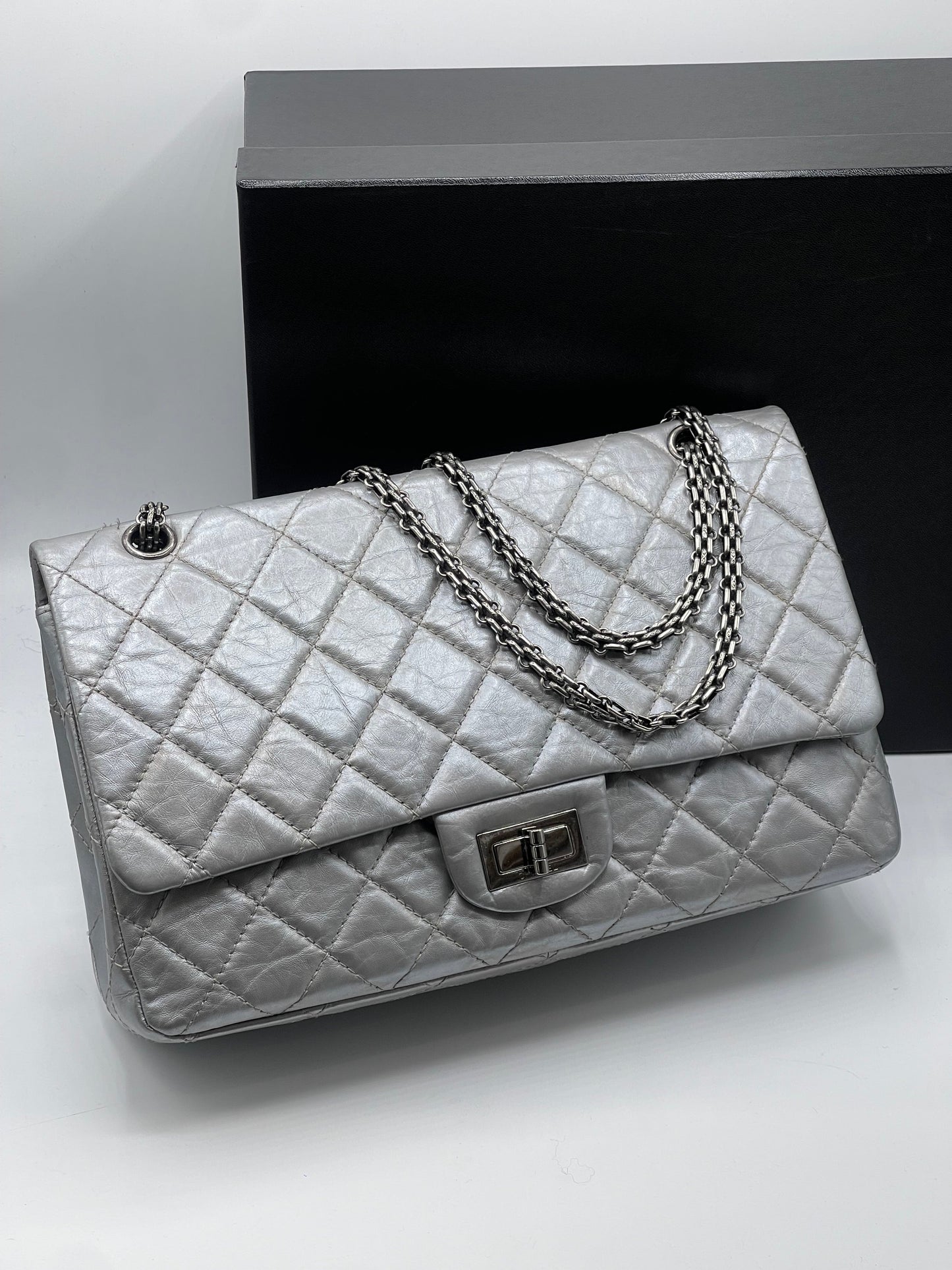 Chanel - Sac 2.55 227 Silver