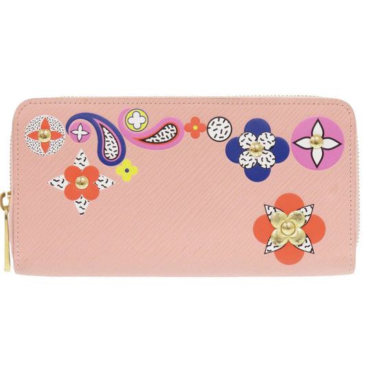 LOUIS VUITTON Long Wallet Purse M62067 Epi Leather pink Zip Around Epi Zippy wallet Women